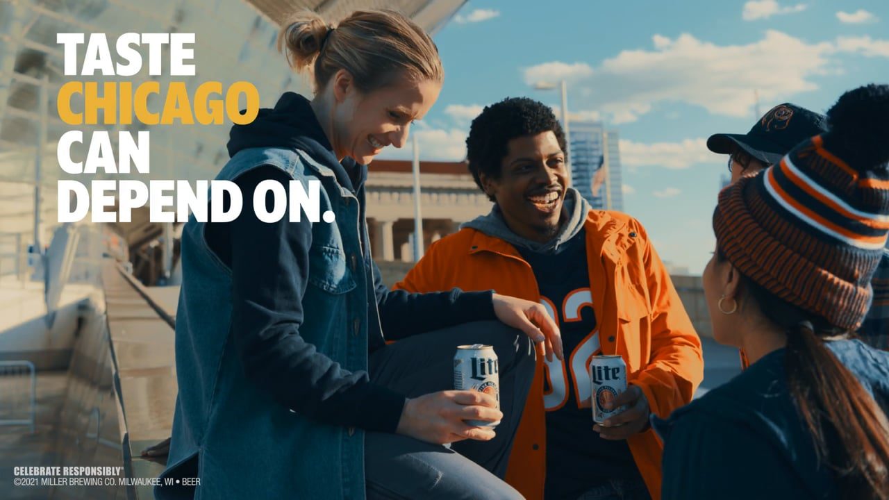 Miller Lite × Chicago, 2-cut campaign · English + Spanish. Directed by Aaron Lieber.