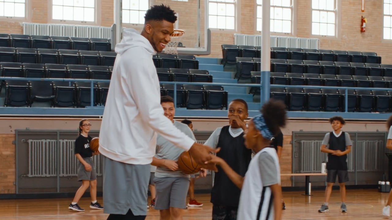 Ready × Giannis Antetokounmpo, documentary style, same-day shoot. Director Tim Tadder. Cinematography and edit, Aaron Lieber.